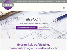 Tablet Screenshot of bescon.nl